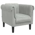 Miniatyrbillede 3 af 11: vidaXL sofastol velour lysegrå