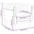 Miniatyrbillede 10 af 11: vidaXL sofastol velour lysegrå
