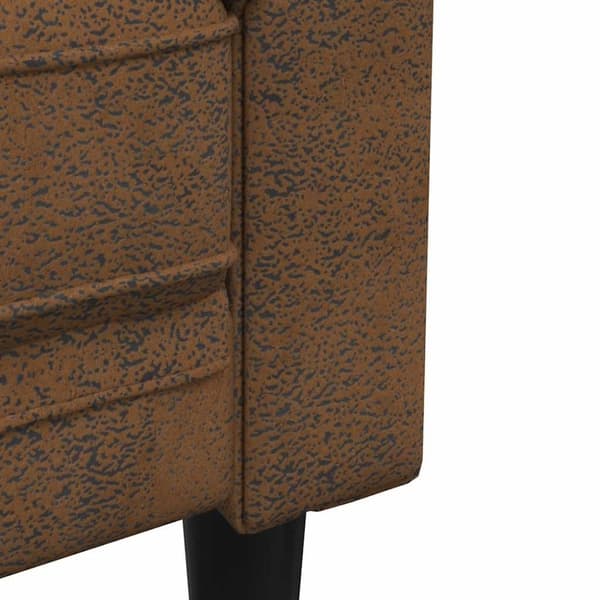 vidaXL 2-personers Chesterfield-sofa stof brun