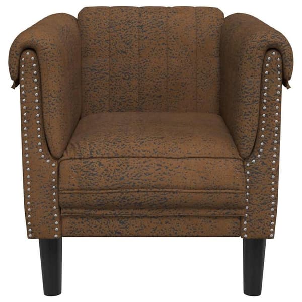 vidaXL sofastol velour sort brun