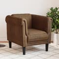 Miniatyrbillede 2 af 11: vidaXL sofastol velour sort brun