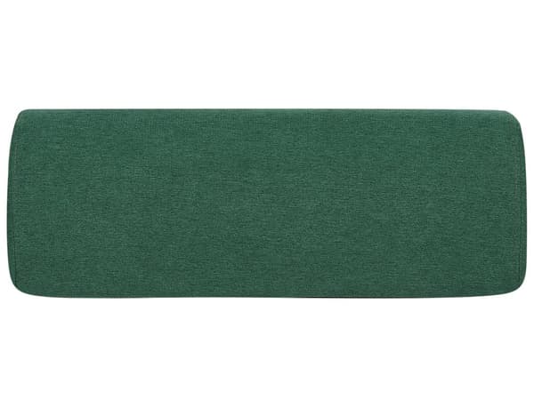 Bäddsoffa Grön Tygklädsel Enkelsoffa Utfällbar Divan Dagbädd med Dyna Modern Design Sovrum Vardagsrum