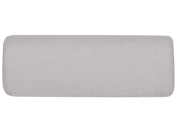Bäddsoffa Ljusgrå Tygklädsel Enkelsoffa Utfällbar Divan Dagbädd med Dyna Modern Design Sovrum Vardagsrum