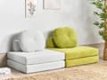 Miniatyrbillede 4 af 11: Sovesofa lysegrøn stofbetræk 1-sæders aftagelig top aftagelig pyntepude moderne stil
