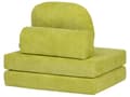 Miniatyrbillede 8 af 11: Sovesofa lysegrøn stofbetræk 1-sæders aftagelig top aftagelig pyntepude moderne stil