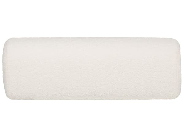 Sovesofa hvid stofbetræk 1-sæders aftagelig top aftagelig pyntepude moderne stil