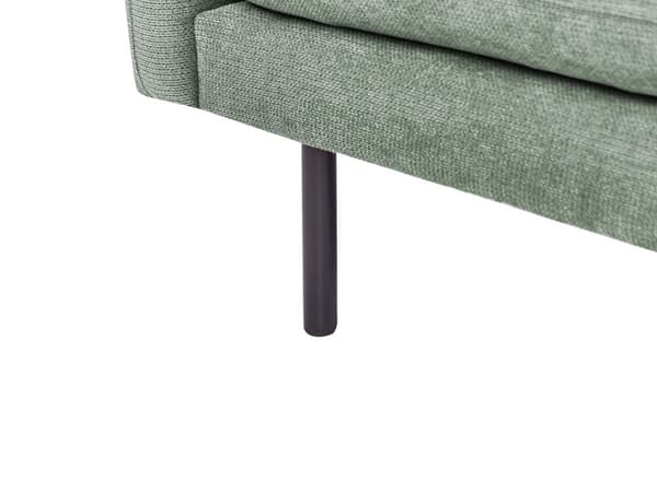 Hjørnesofa Grønn Stoff Svarte ben Moderne Retro stil Sofa
