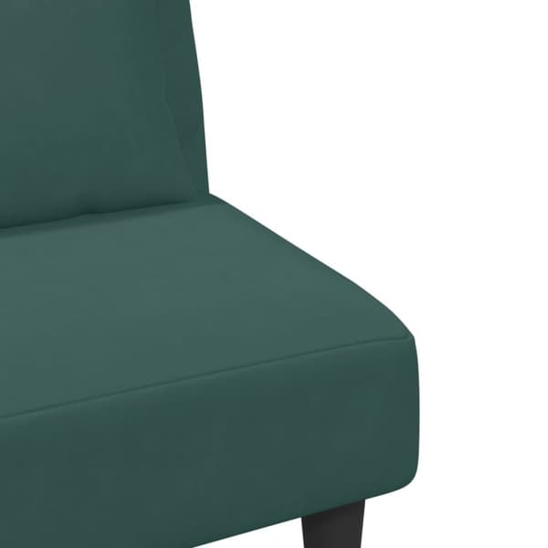 vidaXL sofasæt 2 dele med puder velour mørkegrøn