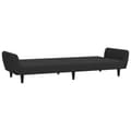 Miniatyrbillede 4 af 11: vidaXL 2-personers sovesofa med fodskammel velour sort