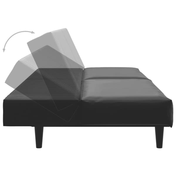 vidaXL 2-personers sovesofa kunstlæder brun
