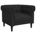 Miniatyrbillede 3 af 11: vidaXL Chesterfield-sofastol stof sort