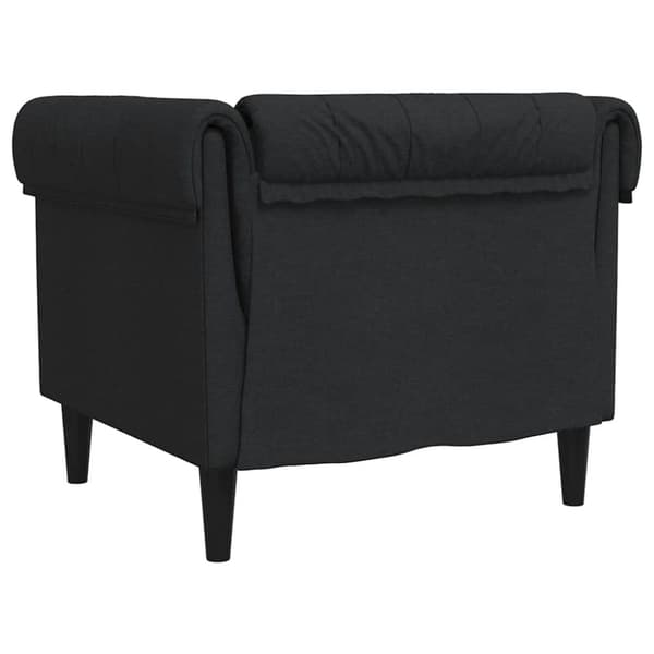 vidaXL Chesterfield-sofastol stof sort