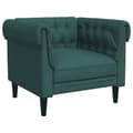 Miniatyrbillede 3 af 11: vidaXL Chesterfield-sofastol stof mørkegrøn