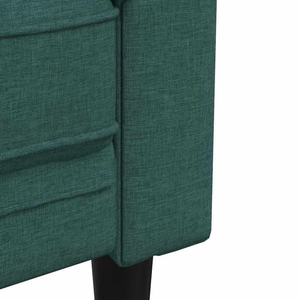 vidaXL Chesterfield-sofastol stof mørkegrøn