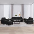 Miniatyrbillede 10 af 10: vidaXL sofasæt 4 dele med hynder velour sort