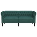 Miniatyrbillede 5 af 11: vidaXL 2-personers Chesterfield-sofa stof mørkegrøn