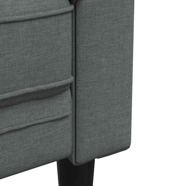 vidaXL Chesterfield-sofastol stof mørkegrå