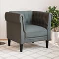 Miniatyrbillede 2 af 11: vidaXL Chesterfield-sofastol stof mørkegrå