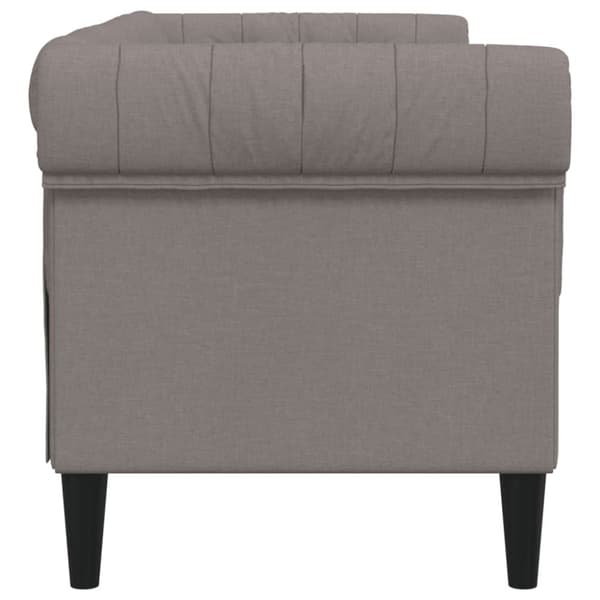 vidaXL 2-personers Chesterfield-sofa stof gråbrun