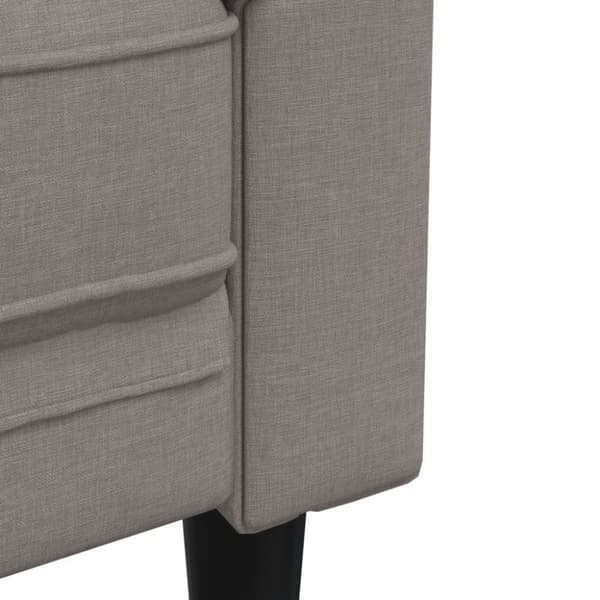 vidaXL 2-personers Chesterfield-sofa stof gråbrun