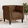 Miniatyrbillede 2 af 11: vidaXL Chesterfield-sofastol stof brun