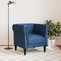 Miniatyrbillede 4 af 11: vidaXL Chesterfield-sofastol stof blå