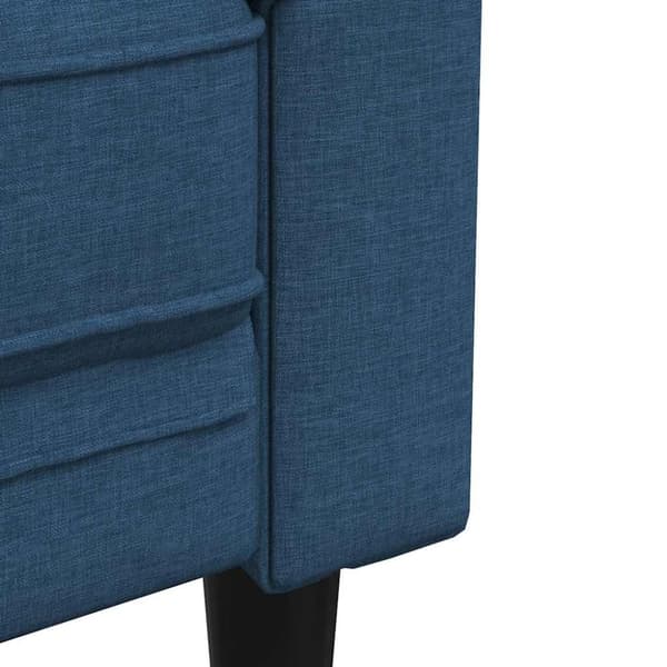 vidaXL Chesterfield-sofastol stof blå