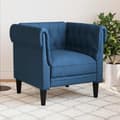 Miniatyrbillede 2 af 11: vidaXL Chesterfield-sofastol stof blå