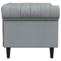 Miniatyrbillede 6 af 11: vidaXL Chesterfield-sofastol stof lysegrå
