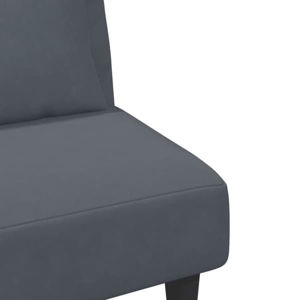 vidaXL sofasæt 2 dele med puder velour mørkegrå