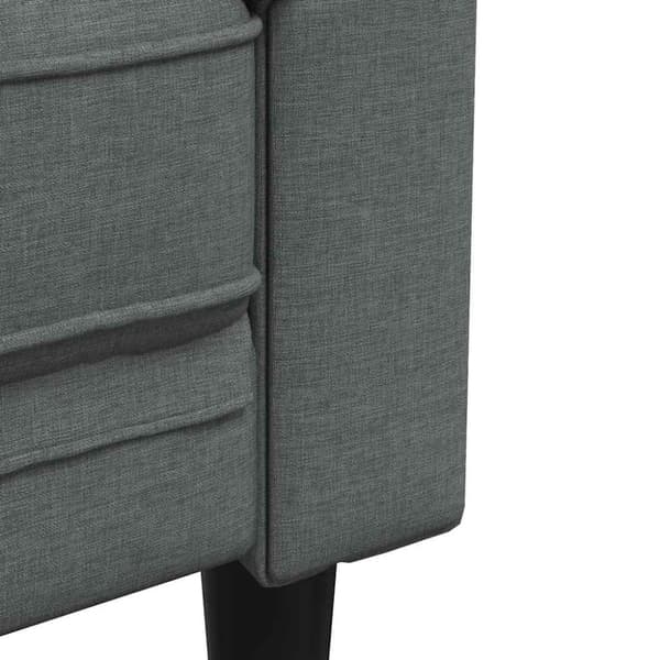 vidaXL 2-personers Chesterfield-sofa stof mørkegrå