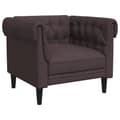 Miniatyrbillede 3 af 11: vidaXL Chesterfield-sofastol stof mørkebrun