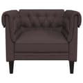Miniatyrbillede 5 af 11: vidaXL Chesterfield-sofastol stof mørkebrun