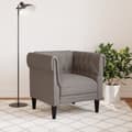 Miniatyrbillede 3 af 9: vidaXL Chesterfield-sofastol stof gråbrun