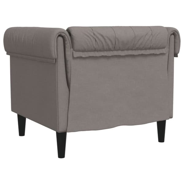 vidaXL Chesterfield-sofastol stof gråbrun
