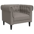 Miniatyrbillede 2 af 9: vidaXL Chesterfield-sofastol stof gråbrun