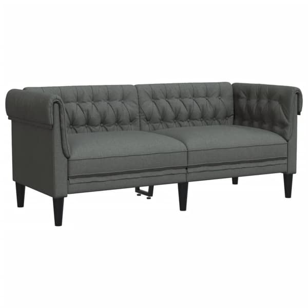 vidaXL sofasæt 2 dele stof mørkegrå