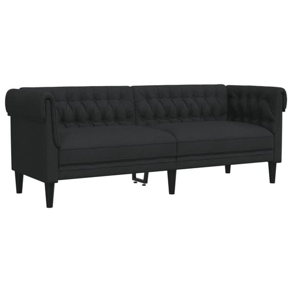 vidaXL sofasæt 2 dele stof sort