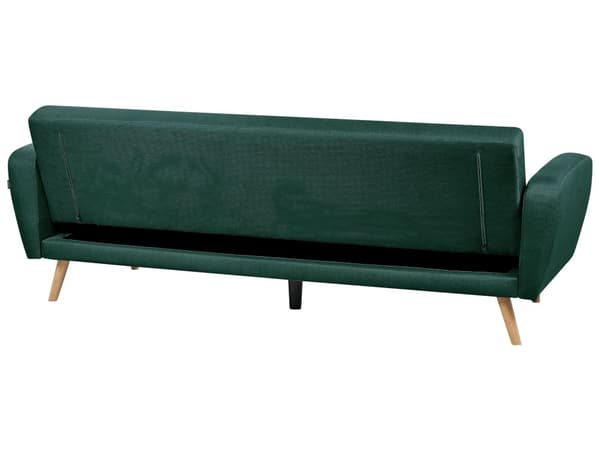 Sovesofa Grøn Polyester 3 Personers Moderne Blød Sofa Sofaseng Tre Pers Designsofa til Værelse Stofsofa Konvertibel Klik Klak