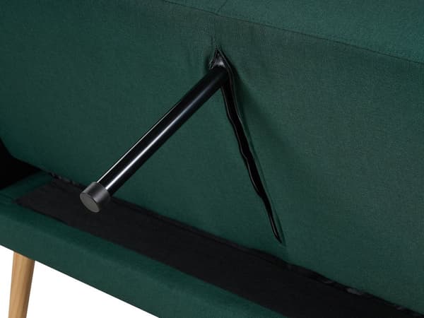 Sovesofa Grøn Polyester 3 Personers Moderne Blød Sofa Sofaseng Tre Pers Designsofa til Værelse Stofsofa Konvertibel Klik Klak