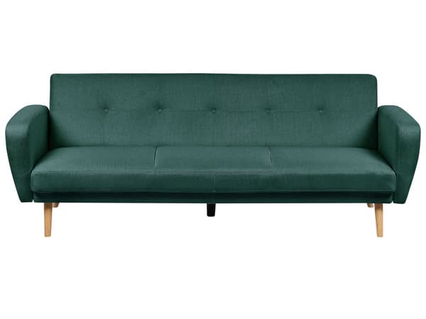 Sovesofa Grøn Polyester 3 Personers Moderne Blød Sofa Sofaseng Tre Pers Designsofa til Værelse Stofsofa Konvertibel Klik Klak