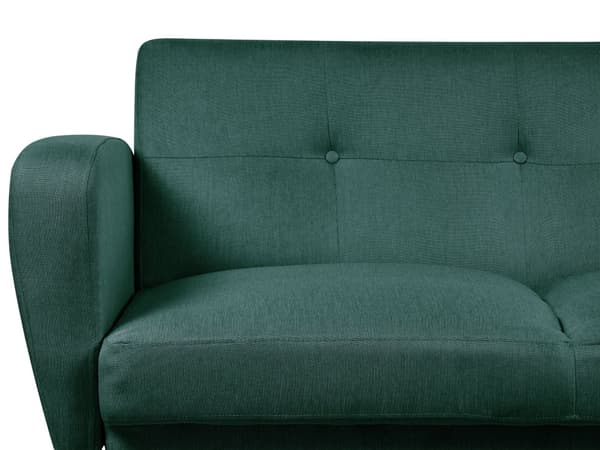 Sovesofa Grøn Polyester 2 Personers Moderne Blød Sofa Sofaseng To Mands Designsofa til Værelse Stofsofa Konvertibel Klik Klak