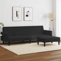 Miniatyrbillede 11 af 11: vidaXL sofasæt 2 dele velour sort