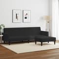 Miniatyrbillede 2 af 11: vidaXL sofasæt 2 dele velour sort