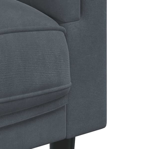 vidaXL sofastol med hynde velour mørkegrå