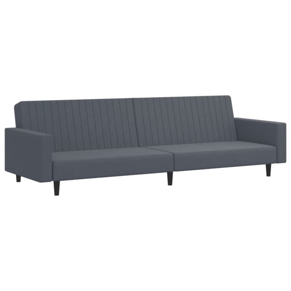 vidaXL sofasæt 2 dele velour mørkegrå