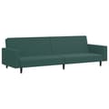 Miniatyrbillede 3 af 11: vidaXL sofasæt 2 dele velour mørkegrøn