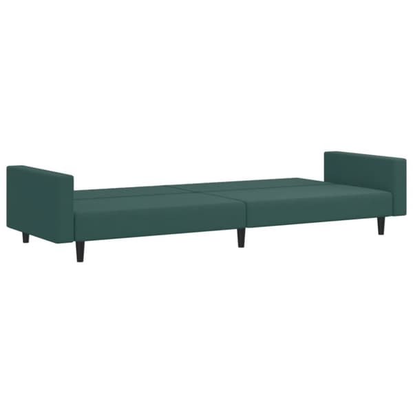 vidaXL sofasæt 2 dele velour mørkegrøn