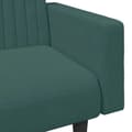 Miniatyrbillede 8 af 11: vidaXL sofasæt 2 dele velour mørkegrøn