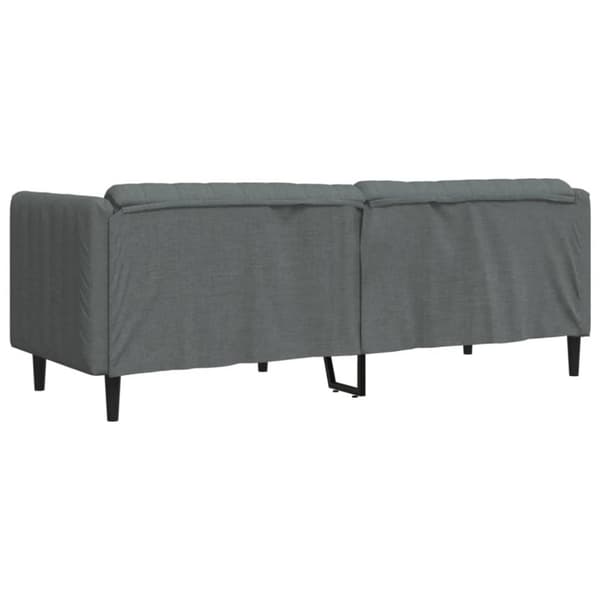 vidaXL Soffa 3-sits mörkgrå tyg